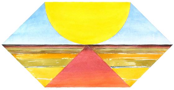 Route rouge vers soleil jaune, 1981